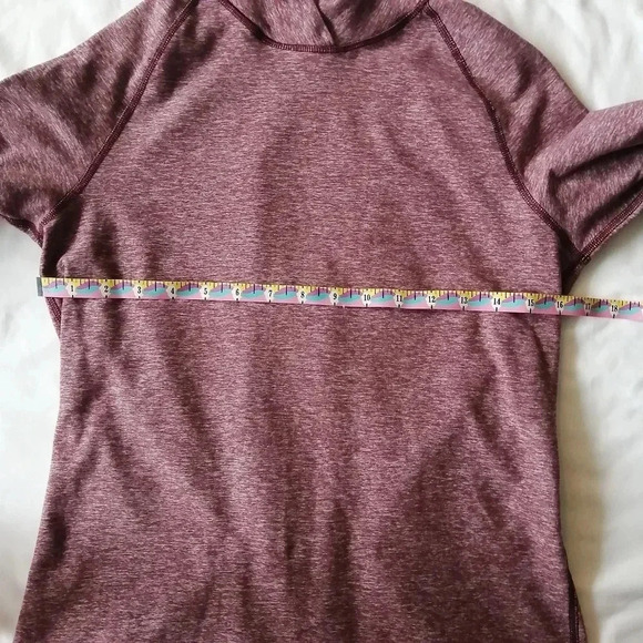 Lululemon Warm Your Core Long Sleeve Pleated Back Bordeaux Burgundy Small - Picture 15 of 16